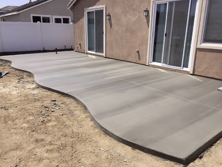 Residential Concrete Flatwork Back Patio Expansion — photo 3
